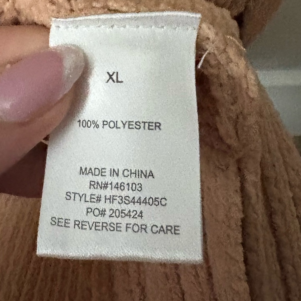 EUC Hippie Rose Women’s Tan/Light Brown Open Sweater/Cardigan - XL - Picture 4 of 5